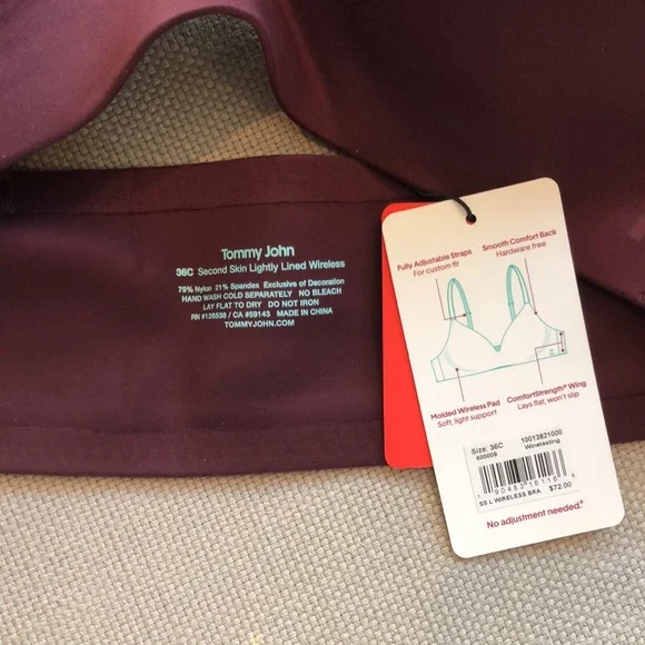 AVAILABLE UNTIL 14 NOVEMBER—NWT Tommy John Second Skin Wireless Bra - Picture 3 of 5